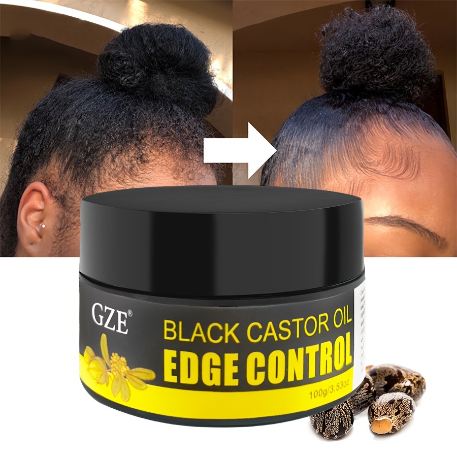 Edge Control Gel - GZE hitam Afrika Castor ekstra tahan