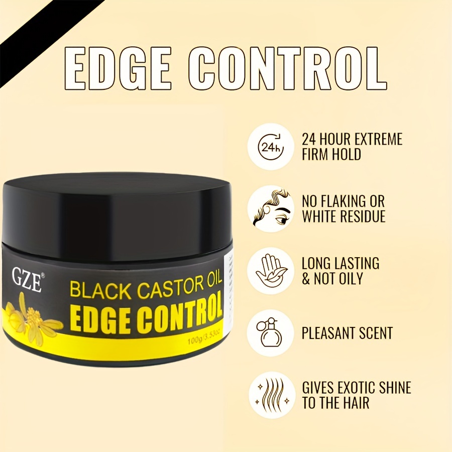 GZE hitam Afrika Castor ekstra - Edge Control Gel ulasan dan harga