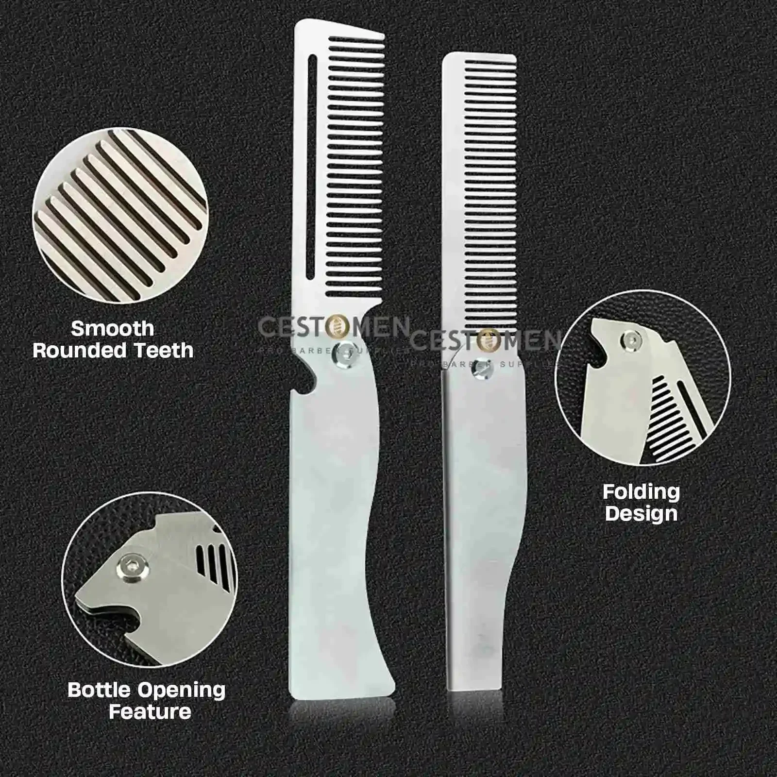Tipe Baru 1/2 Buah Sisir Baja  - Hair Care Barber ulasan dan harga