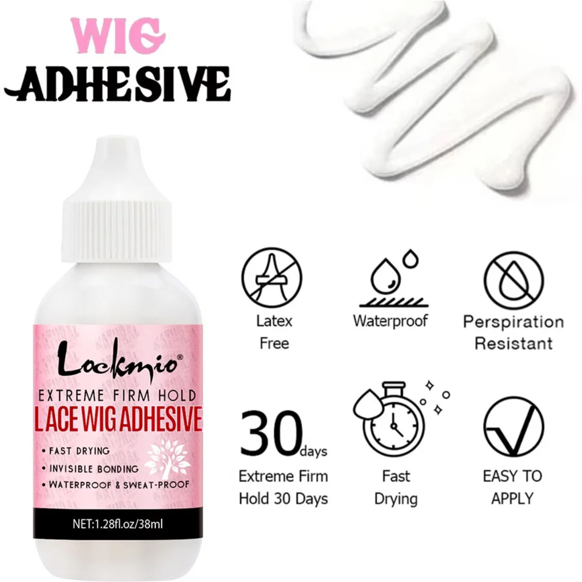 Perekat Wig Ekstra Kuat, Lem T - Edge Control Gel ulasan dan harga