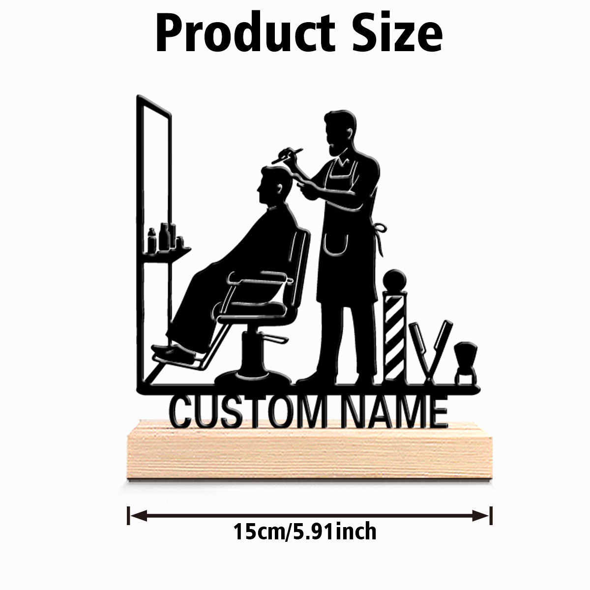 1 buah Dekorasi Meja Simbol Po - Hair Care Barber ulasan dan harga