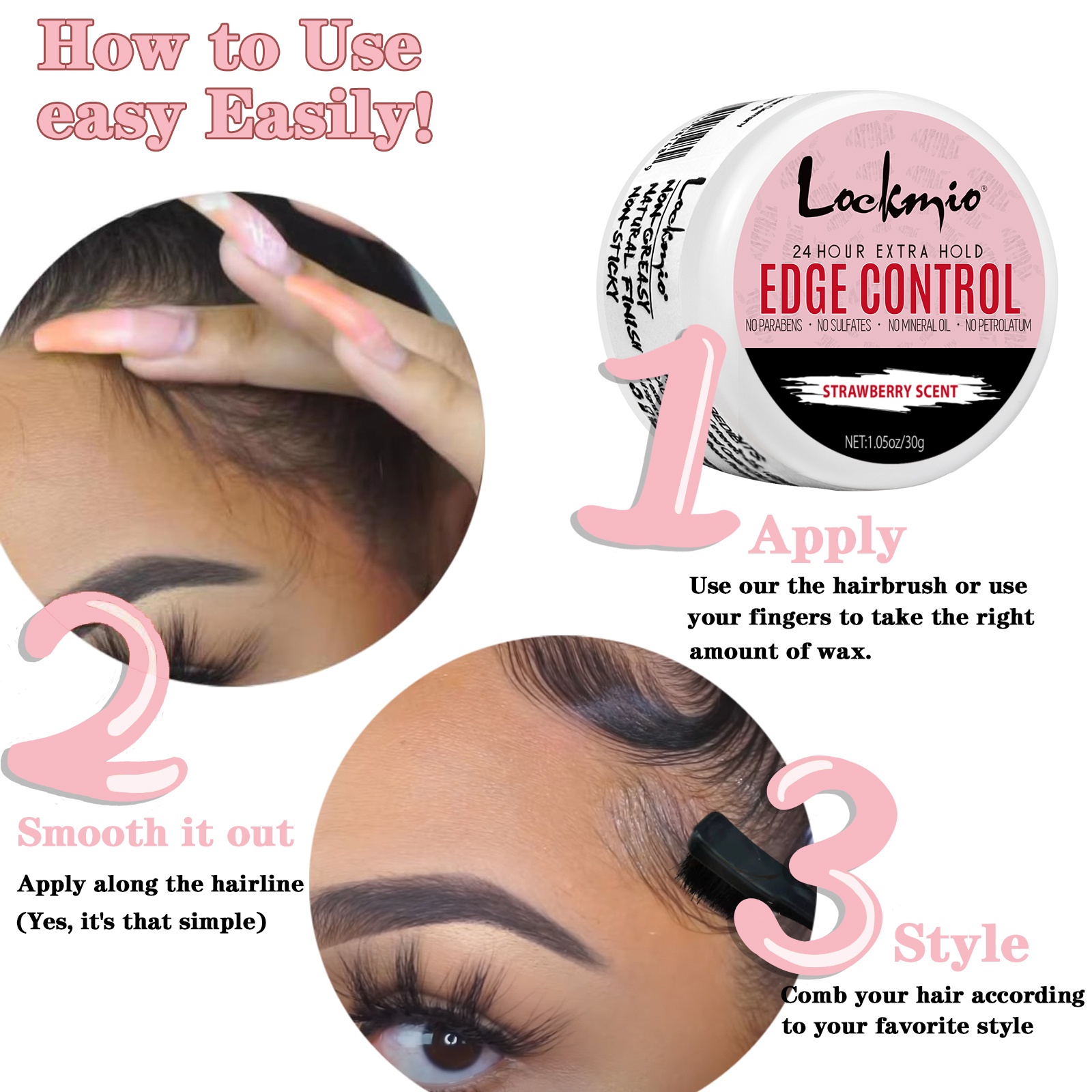 4 buah/Set Gel pengontrol tepi - Edge Control Gel ulasan dan harga